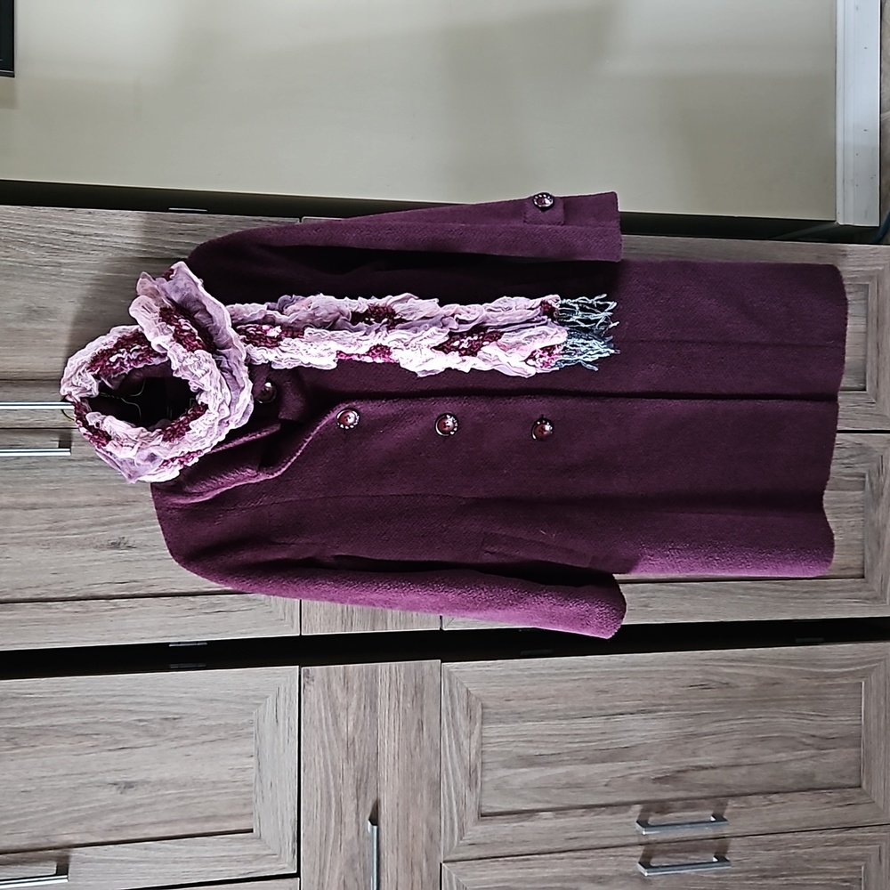 Manteau laine mohair/alpaca wool coat